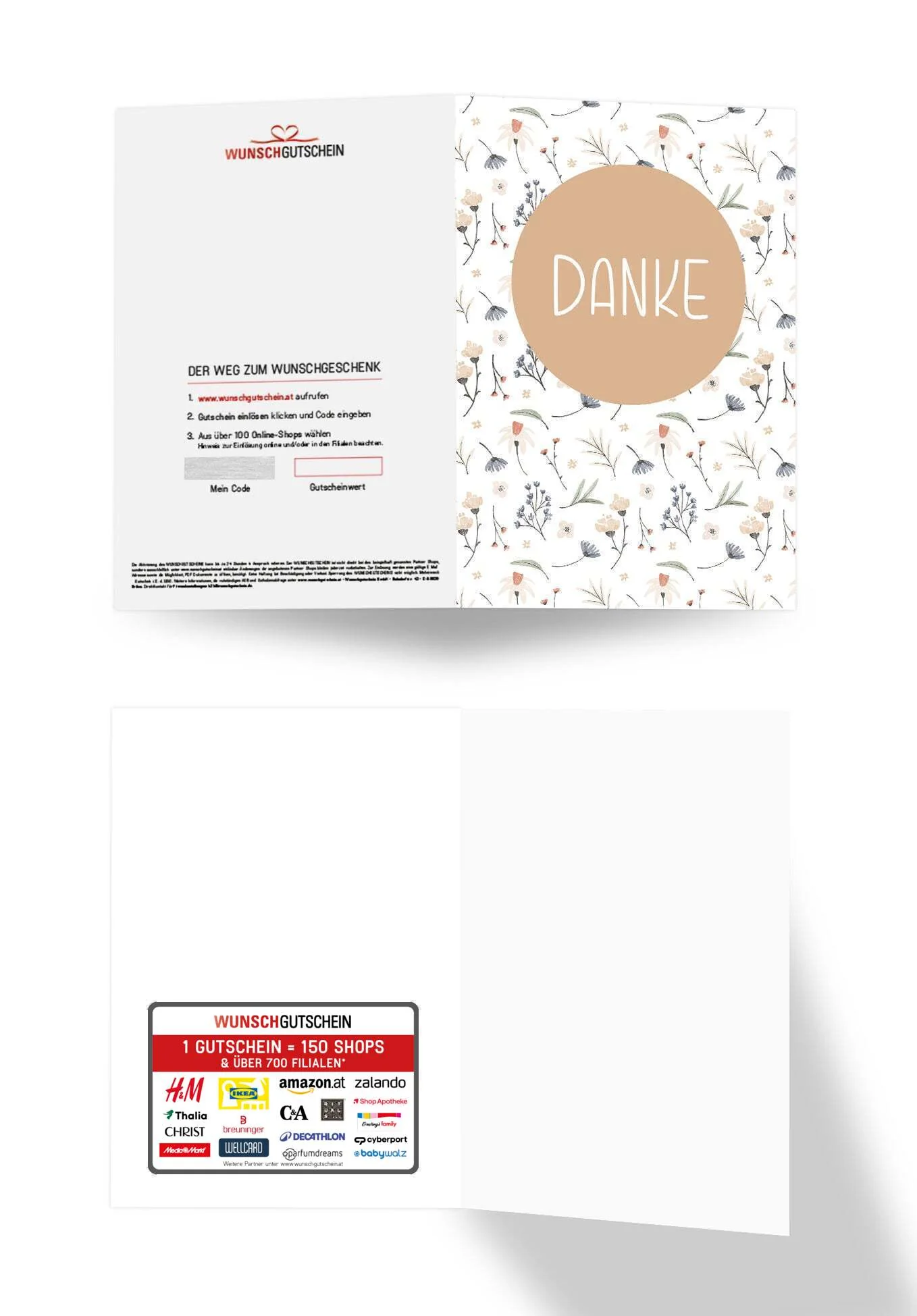 Danke - Blumen Weiß - Image 3