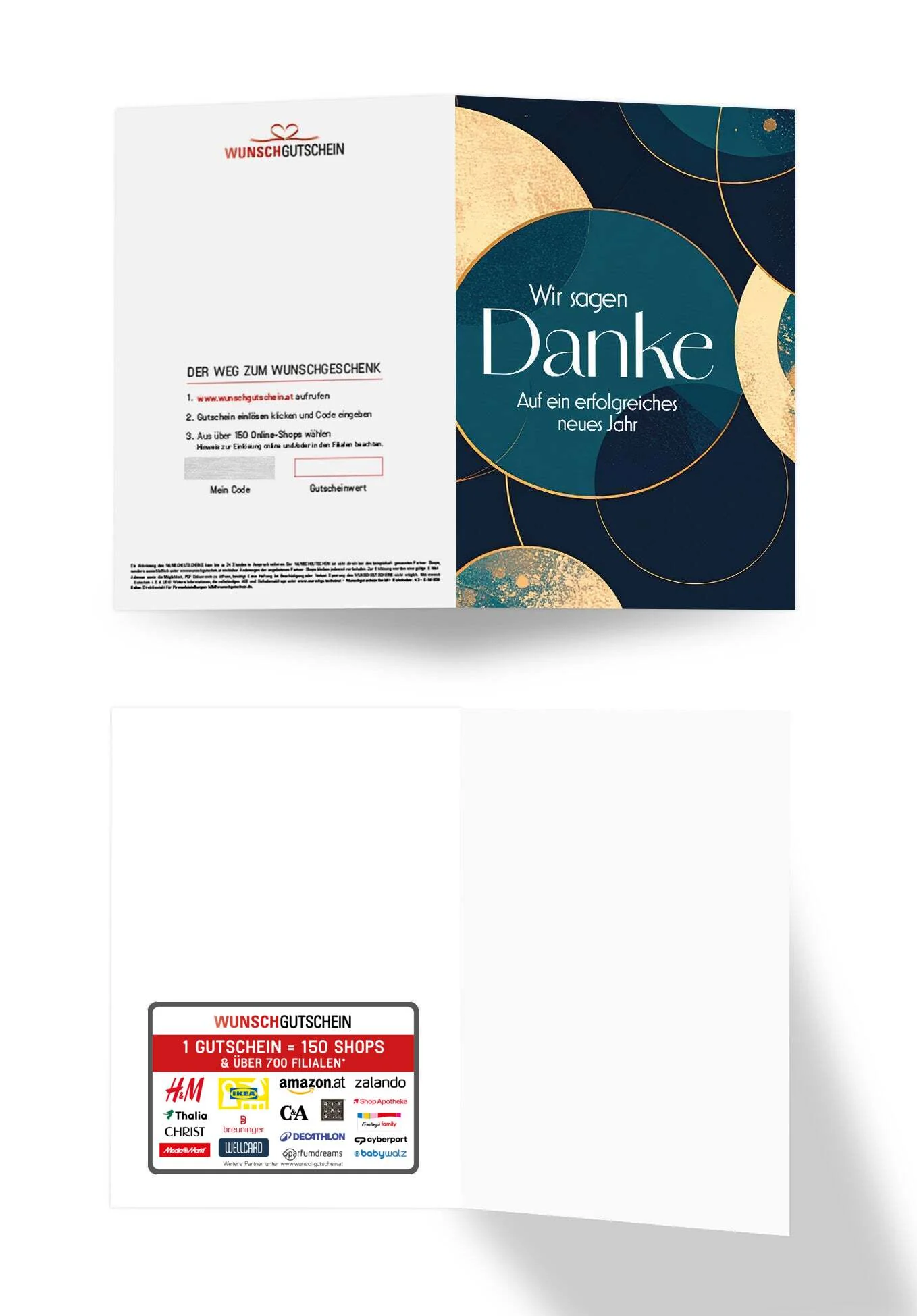 Erfolgreiches neues Jahr - Blau Gold Kreise - Image 3