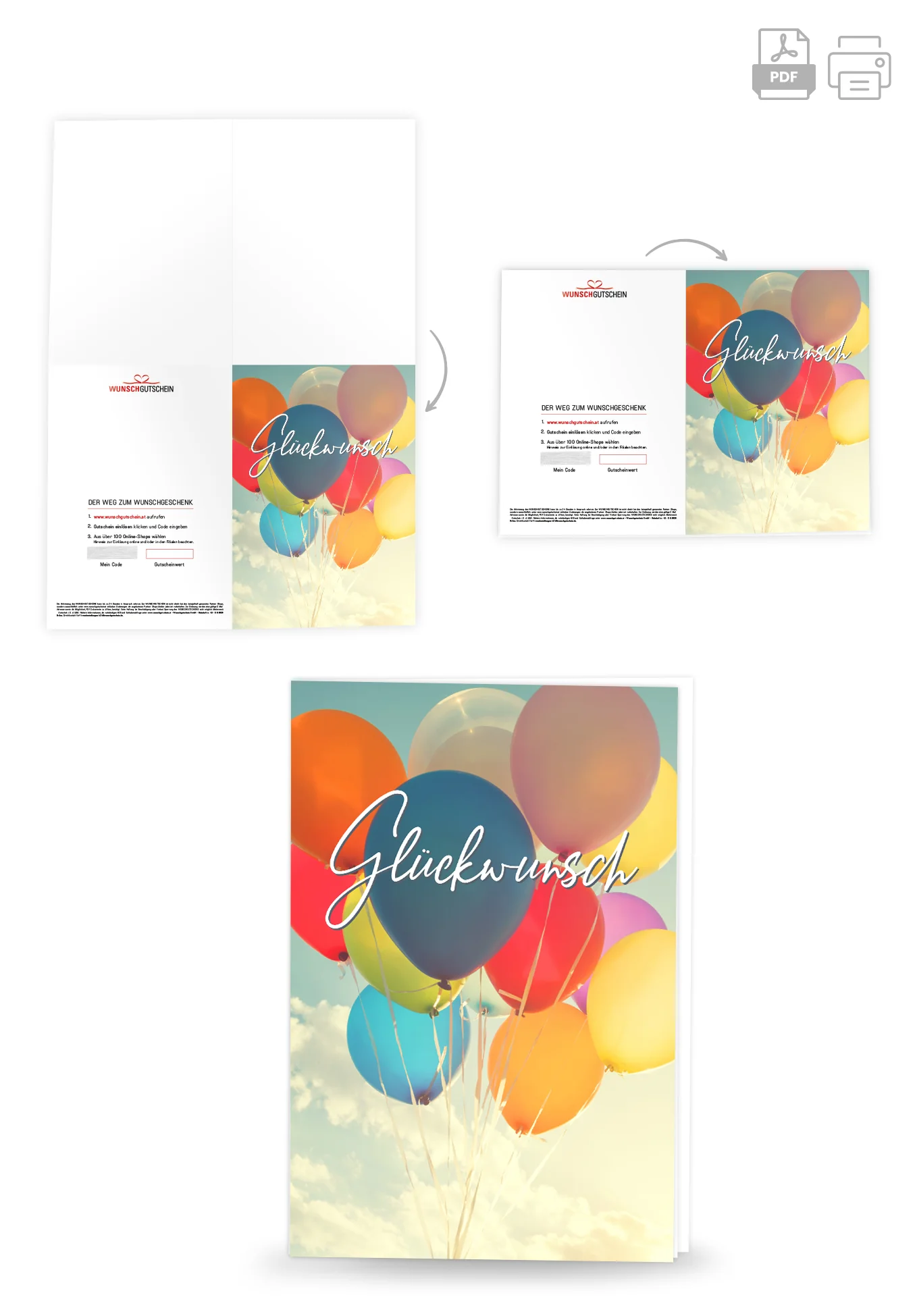 Glückwunsch - Bunte Ballons - Image 4