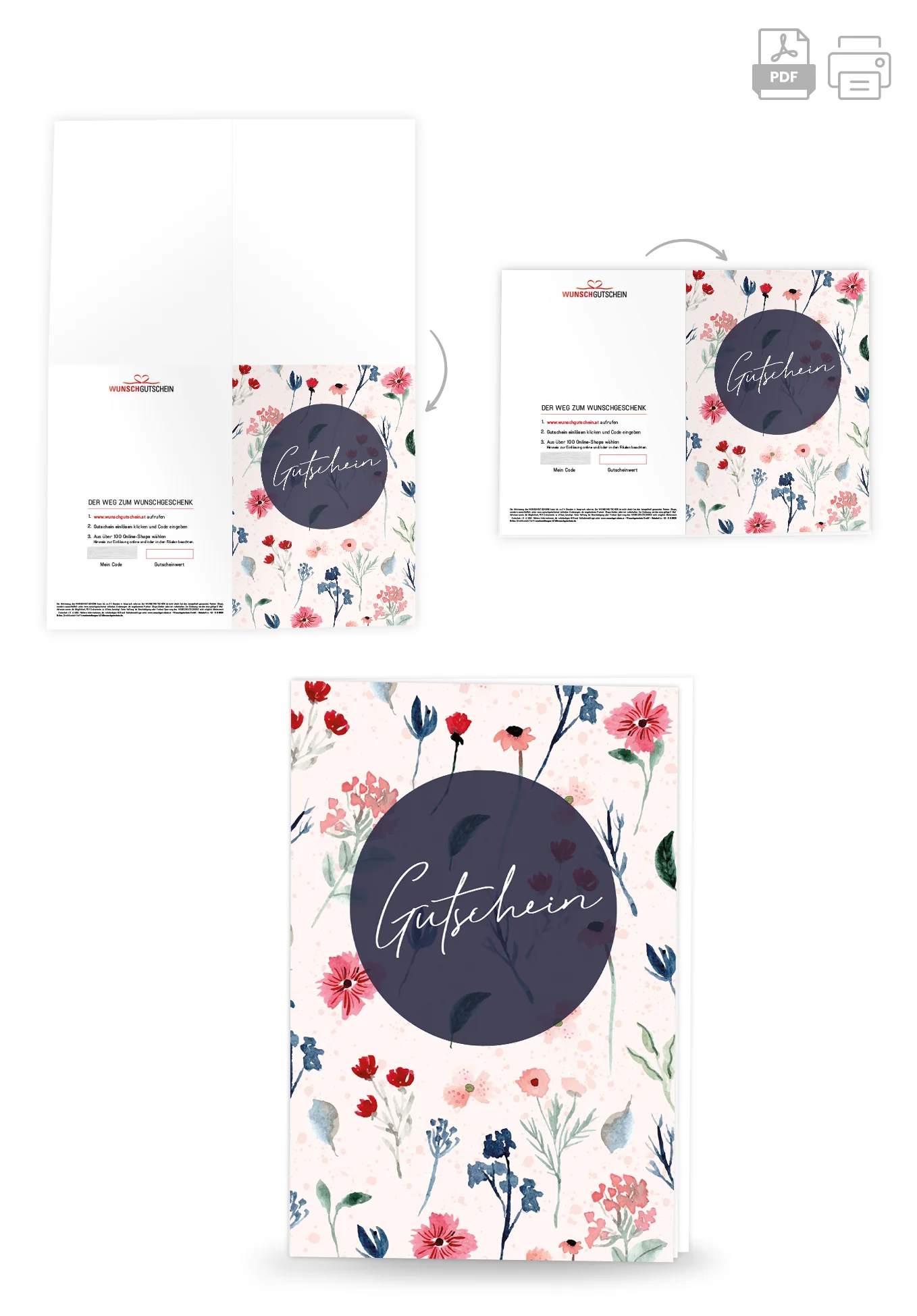 Gutschein - Aquarell Blumen - Image 4